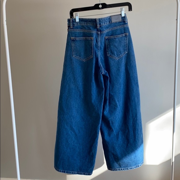 Zara wide leg track stripe denim - Picture 5 of 8